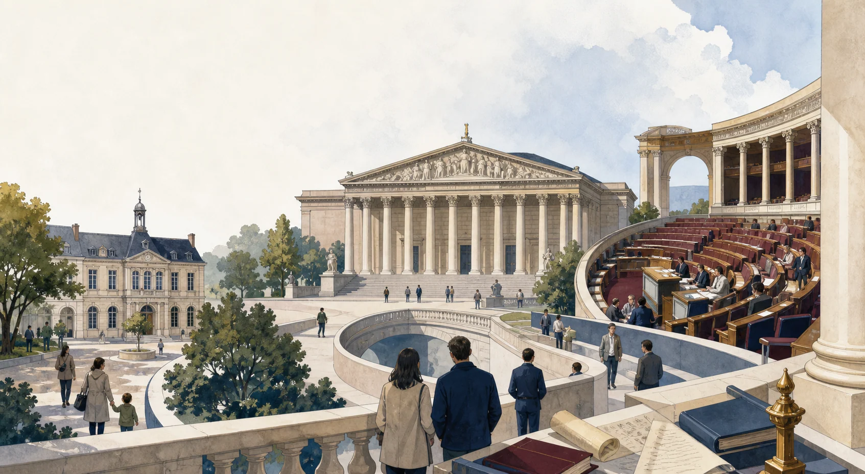 Panorama illustré des institutions de la République française
