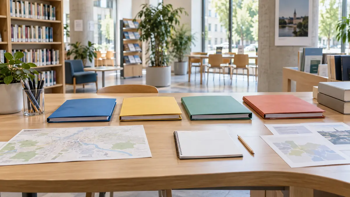 Table de documentation publique réunissant des dossiers pratiques pour les citoyens