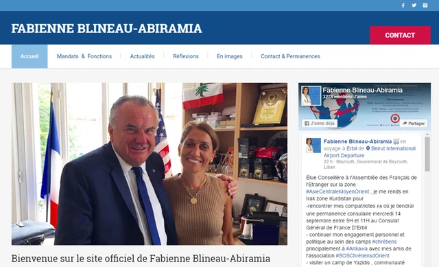 Capture du site Fabienne Blineau-Abiramia — Site personnel · archive