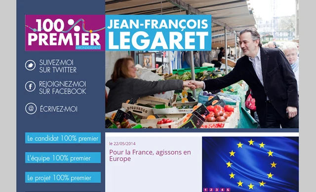 Capture du site Jean-François Legaret — Campagne locale · Paris 1er