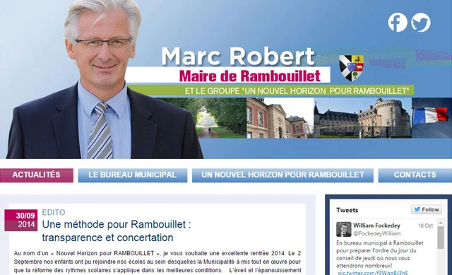 Capture du site Marc Robert — Site local · Rambouillet