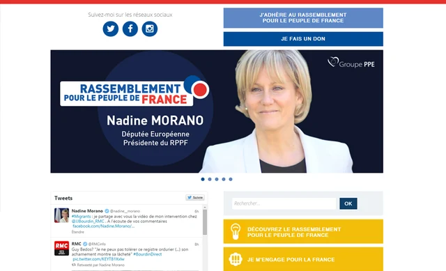 Capture du site Rassemblement pour le peuple de France — RPPF · archive
